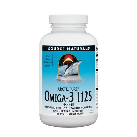 Source Naturals, ArcticPure Omega-3 1125 Fish Oil, 120 softgels Source Naturals