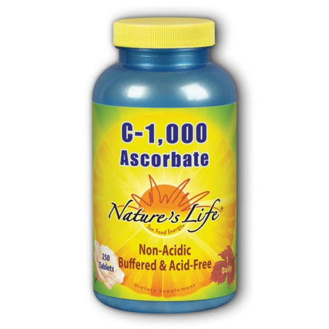 Nature's Life, Ascorbate C, 1000 mg, 250 tabs Nature's Life