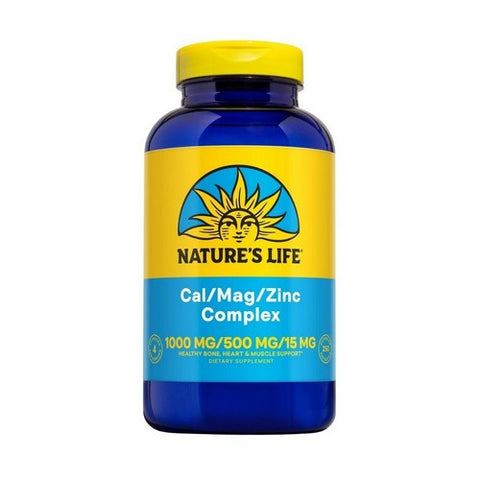 Nature's Life, Calcium Magnesium Zinc Mineral Complex, 1000/600/15 mg, 250 Caps Nature's Life