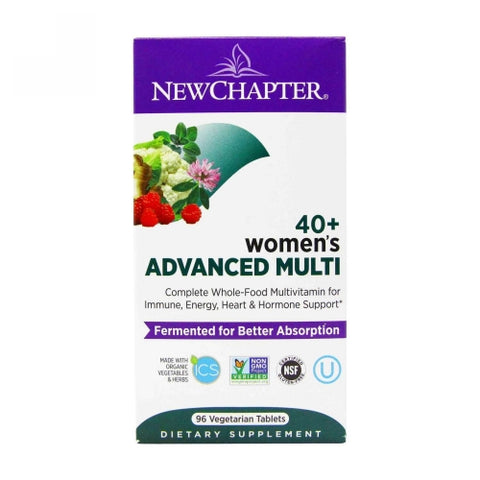 New Chapter, Womenâ€™s Advanced 40 Plus Multivitamin, 96 Veg Tabs New Chapter