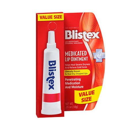 Blistex, Medicated Lip Ointment Lip Protectant External Analgesic, 0.35 oz Blistex