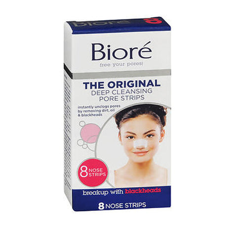 Biore, Deep Cleansing Pore Strips For Nose, 8 each Biore