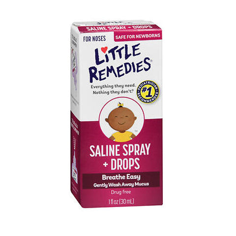 Little Remedies, For Noses Saline Spray Plus Drops, 1 Oz Little Remedies