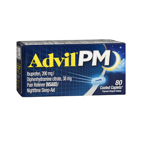 Advil, Pain Reliever And Nighttime Sleep Aid, 80 Caplets Advil