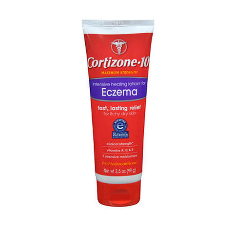 Cortizone-10, Intensive Healing For Eczema 1% Hydrocortisone Lotion Maximum Strength, 3.5 oz Cortizone-10